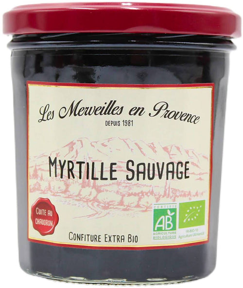 Marmellata Di Mirtilli Selvatici Bio Extra Biologico 370g / Una Confettura Generosa E Autentica Con I Suoi Frutti Di Bosco Interi.