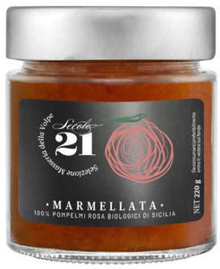 Marmellata di pompelmo rosa artigianale Solo Frutta 230 G Con Zucchero Di Canna e Succo Di Limone Secolo21