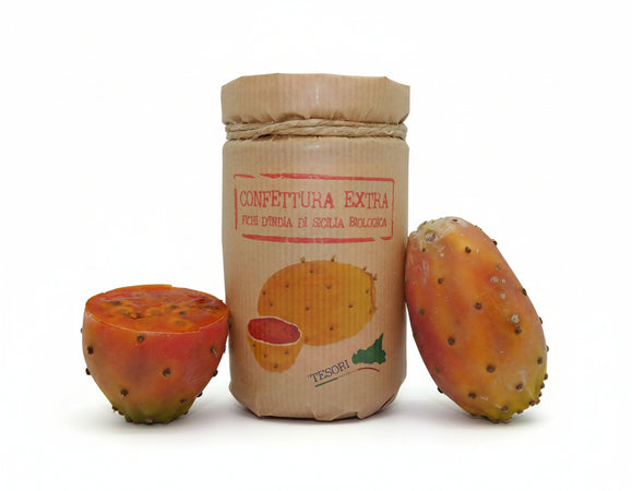 Marmellata Fichi D'india Siciliani 370g Confettura Artigianale Siciliana 100%Made in Italy Marmellata Vegana Fico D'India marmellata Tesori Di Sicilia - Nicosia, Commerciovirtuoso.it