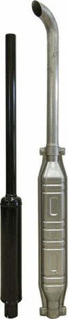 Marmitta completa con prolunga curva attacco 65mm