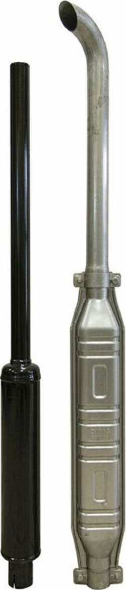 Marmitta completa con prolunga curva attacco 65mm