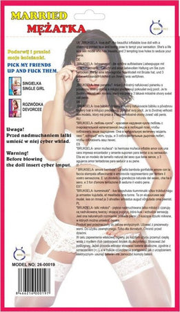 Married Bambola Gonfiabile Bianca Love Doll Grandezza Reale Sposata in PVC Con Genitali in Cyberskin Estraibili Salute e cura della persona/Erotismo e contraccezione/Sex toys/Bambole sessuali Kondorama - Martinsicuro, Commerciovirtuoso.it
