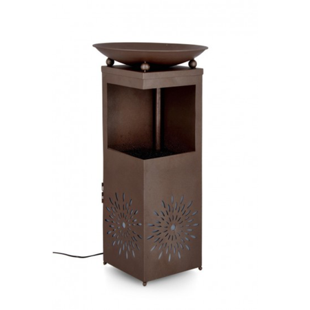 Fontana yuki rettangolare con led 40,5x40,5x78h