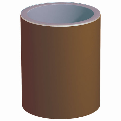 Tavolino Relax Cromia in resina con piano in vetro per esterno Made in Italy tinta unita h 70 cm