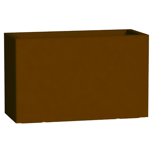 Vaso Cromia Flowerpot rettangolare decorazione tinta unita in resina Made in Italy