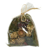 Sacco con fiori secchi decorazione natalizia per presepe da 20 cm