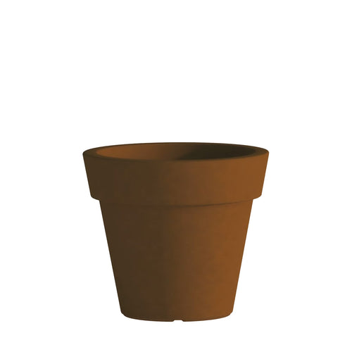 Vaso Cromia Gemma per piante decorazione tinta unita in resina Made in Italy