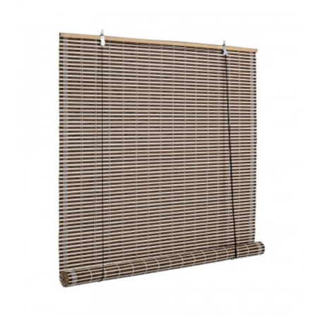 Tenda Marsiglia Noce in bamboo, barre in legno e filo di poliestere copertura 75%