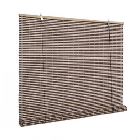 Tenda Marsiglia Noce in bamboo, barre in legno e filo di poliestere copertura 75%