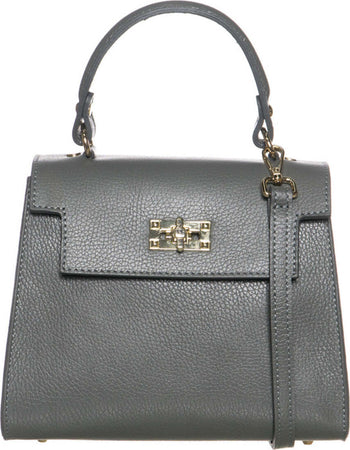 Marsi---Pochette-da-Donna-Grigio-Effetto-Vintage-In-Vera-Pelle