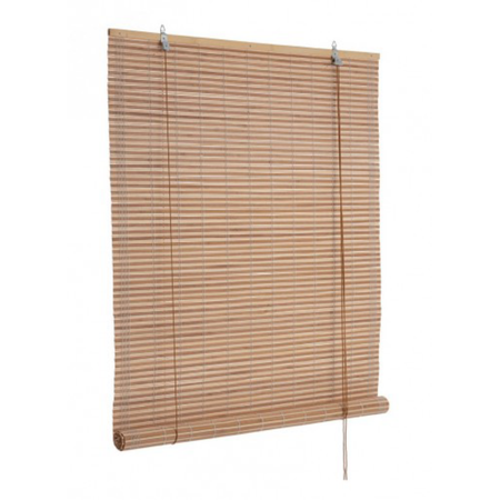 Tenda Marsiglia naturale in bamboo, barre in legno e filo di poliestere copertura 75%