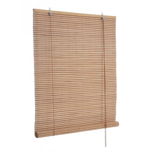 Tenda Marsiglia naturale in bamboo, barre in legno e filo di poliestere copertura 75%