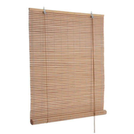 Tenda Marsiglia naturale in bamboo, barre in legno e filo di poliestere copertura 75%