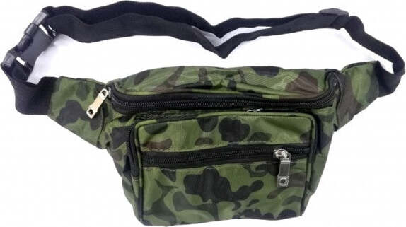 Marsupio-Mimetico-Verde-Tessuto-Vintage-Casual-No-Tracolla-Borsa-Porta-Oggetti
