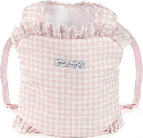 Marsupio-Tom-per-Bambole-Pasito-A-Pasito-Vichy-Pink