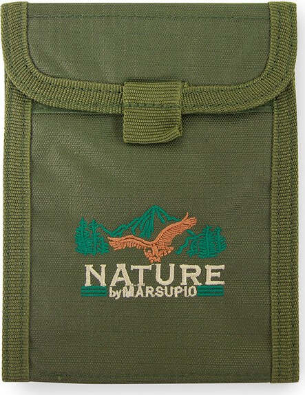 Marsupio-Wood,-Porta-Documenti-Unisex-–-Adulto,-Verde,-Taglia-Unica