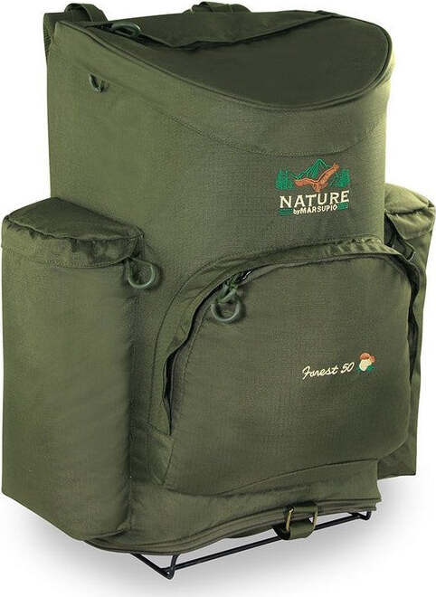 Marsupio-zaino-da-Funghi-Forest-RF,-Verde-50-Litri