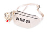 Marsupio Childhome Banana Bag On The Go Teddy Off White Ecrù