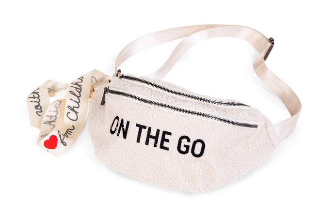 Marsupio Childhome Banana Bag On The Go Teddy Off White Ecrù