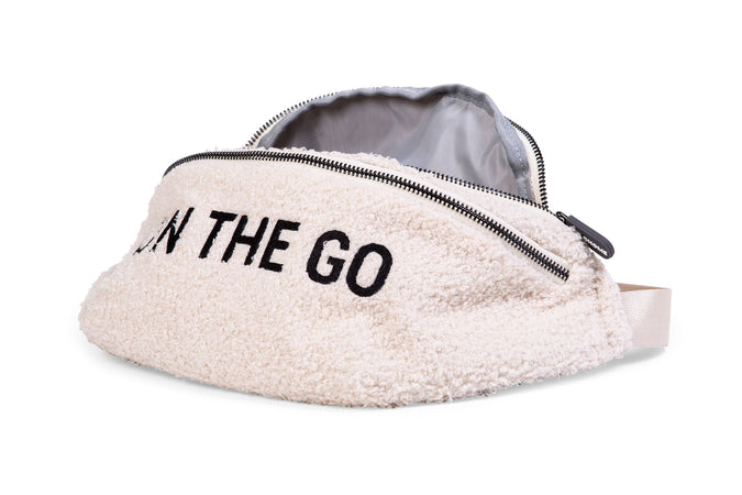 Marsupio Childhome Banana Bag On The Go Teddy Off White Ecrù