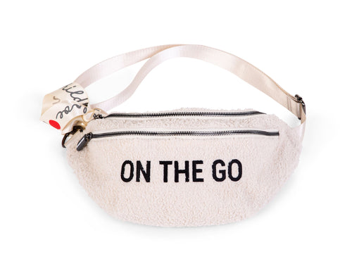 Marsupio Childhome Banana Bag On The Go Teddy Off White Ecrù