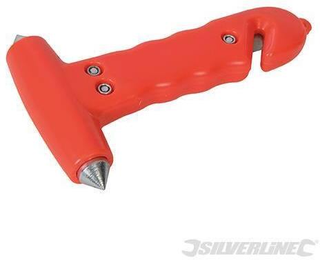 Martello di emergenza con manico solido e tagliacintura 150 mm Silverline