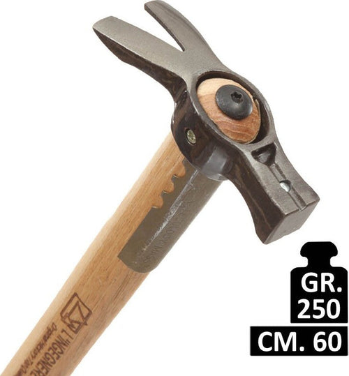 MARTELLO-FORGIATO-GLADIO-MASS-250-GR.-CON-MANICO-LEGNO-60-CM.