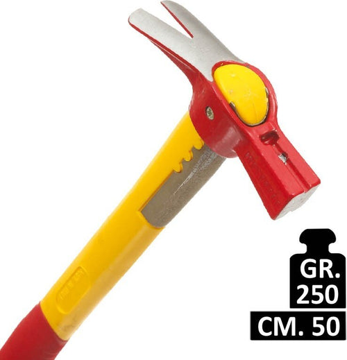 MARTELLO-L'INGEGNERE-MASS-250-GR.-CON-MANICO-FIBRA-50-CM.