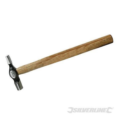 Martello testa Silverline perno in acciaio manico in legno di noce 110g Offerta Silverline