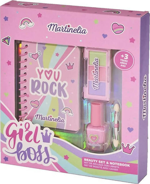Martinelia Super Girl Beauty Set & Notebook Set Regalo Con Notebook + Smalto + Palette Trucco Giochi e giocattoli/Giochi d'imitazione e accessori di travestimento/Accessori per travestimento/Trucchi Cartoleria Deja Vu - Crotone, Commerciovirtuoso.it