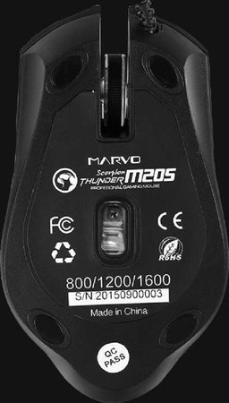Marvo Scorpion M205 Mouse Ottico Da Gaming Luminoso 1600dpi Retroilluminato Pc Usb Informatica e Videogiochi > Accessori PC > Mouse e Tastiere PC Trade Shop italia - Napoli, Commerciovirtuoso.it