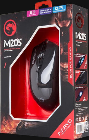 Marvo Scorpion M205 Mouse Ottico Da Gaming Luminoso 1600dpi Retroilluminato Pc Usb Informatica e Videogiochi > Accessori PC > Mouse e Tastiere PC Trade Shop italia - Napoli, Commerciovirtuoso.it