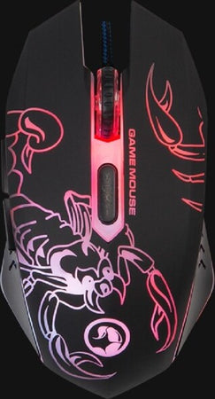 Marvo-Scorpion-M316-Mouse-Ottico-Gaming-Retroilluminato-2400-Dpi-Luminoso-Pc-Usb