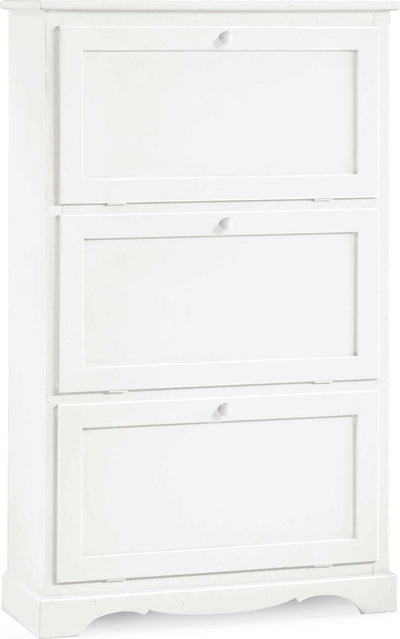 MARY---scarpiera-in-legno-massello-79x30x130-Bianco-Milani-Home