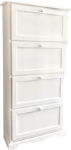 MARY---scarpiera-in-legno-massello-79x30x170-Bianco-Milani-Home