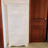 MARY---scarpiera-in-legno-massello-79x30x170-Bianco-Milani-Home