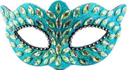 Maschera Azzurra In Plastica con gemme e Strass elegante Mascherina travestimento Moda/Abbigliamento specifico/Costumi e accessori/Accessori/Adulti/Maschere Kondorama - Martinsicuro, Commerciovirtuoso.it