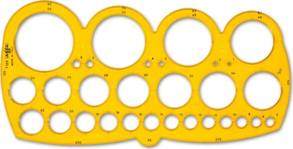 Maschera cerchi 7126 - 1-55mm - con smusso - Arda [multipack] 10 pezzi Cancelleria e prodotti per ufficio/Penne matite scrittura e correzione/Materiali per il disegno tecnico Eurocartuccia - Pavullo, Commerciovirtuoso.it