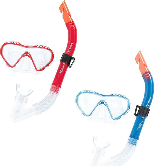 Maschera con boccaglio per immersioni e snorkeling da bambini + 7 anni