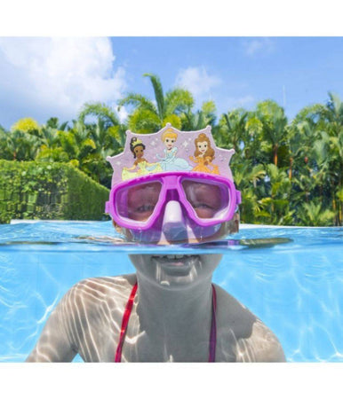 Maschera Disney Principesse Per Bambini Regolabili Nuoto Piscina Mare Estate