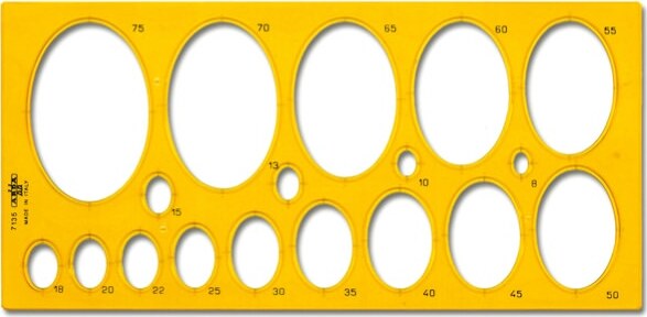 Maschera ellissi 7135 - 8-75mm - Arda [multipack] 10 pezzi Cancelleria e prodotti per ufficio/Penne matite scrittura e correzione/Materiali per il disegno tecnico Eurocartuccia - Pavullo, Commerciovirtuoso.it
