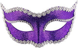 Maschera In Plastica con glitter Viola Mascherina glitterata Giochi e giocattoli/Giochi d'imitazione e accessori di travestimento/Accessori per travestimento/Maschere Kondorama - Martinsicuro, Commerciovirtuoso.it