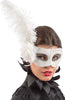 Maschera In Plastica Rigida Bianca con glitter, Strass, Perle, Piume e Fiore Moda/Abbigliamento specifico/Costumi e accessori/Accessori/Adulti/Maschere Kondorama - Martinsicuro, Commerciovirtuoso.it