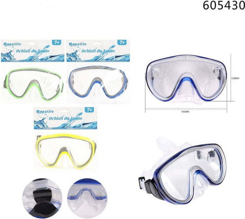 Maschera Mare Nuoto Piscina Estate Sport Immersioni 160x100mm Vari Colori 605430 Sport e tempo libero/Attività ricreative all'aperto/Sport acquatici/Immersione e Snorkeling/Maschere Trade Shop italia - Napoli, Commerciovirtuoso.it