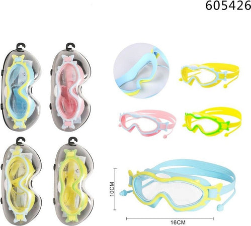 Maschera Occhialini Con Tappi Da Nuoto Piscina Estate 16x10cm Vari Colori 605426 Sport e tempo libero/Attività ricreative all'aperto/Sport acquatici/Nuoto/Occhialini Trade Shop italia - Napoli, Commerciovirtuoso.it