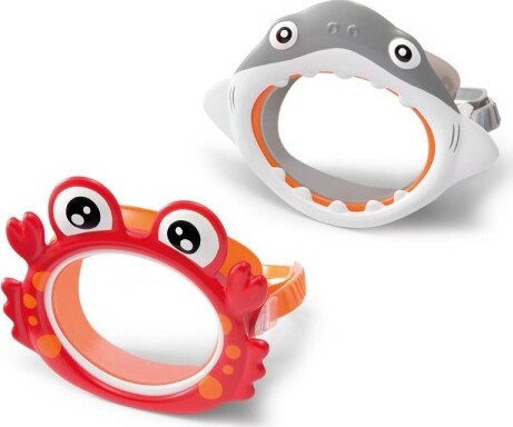 Maschera-Per-Bambini-A-Forma-Animali-Squaletto-Granchio-Immersioni-Piscina-55915