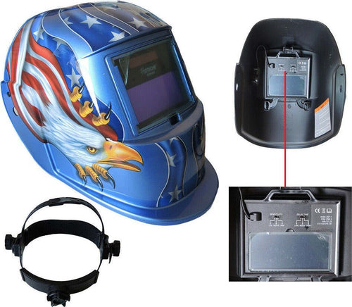 Maschera Per Saldatura Casco Per Fabbro Protezione A Cristalli Liquidi 92x42mm Saldatrici Trade Shop italia - Napoli, Commerciovirtuoso.it