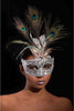 Maschera Preziosa Argento Con Glitter e Piume Pavone Maschera Preziosa da Donna con Piume Moda/Abbigliamento specifico/Costumi e accessori/Accessori/Adulti/Maschere Kondorama - Martinsicuro, Commerciovirtuoso.it