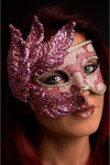 Maschera Preziosa con Foglie Glitter Rosa Maschera per Party Scambio di Coppia Salute e cura della persona/Erotismo e contraccezione/Abbigliamento erotico/Donna/Costumi e travestimenti Kondorama - Martinsicuro, Commerciovirtuoso.it