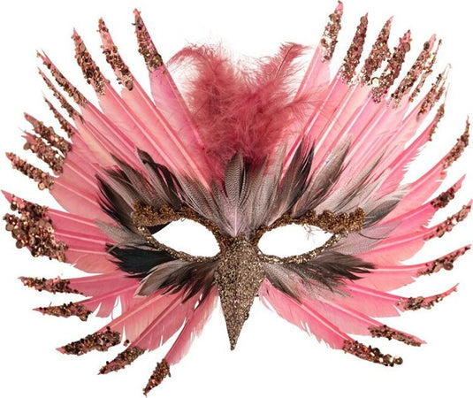 Maschera Preziosa Rosa in Piuma con becco e Glitter Maschera per Party Scambio di Coppia Salute e cura della persona/Erotismo e contraccezione/Abbigliamento erotico/Donna/Costumi e travestimenti Kondorama - Martinsicuro, Commerciovirtuoso.it